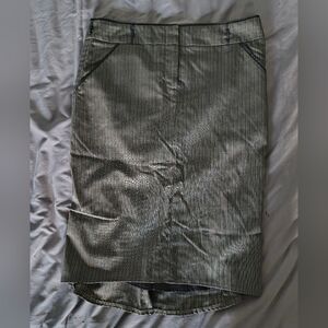 BCBG Max Azria Brown Pinstripe Pencil Skirt